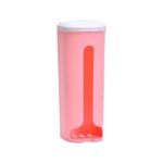 Dispenser Dapur Tempel Dinding Wadah Kantong Plastik - pink