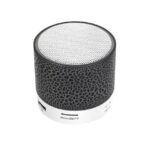Speaker S10 Bluetooth Portable Mini Lampu LED Motif Retak - hitam