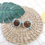 Kacamata Anak Dengan Karakter Telinga Beruang Korea - biru