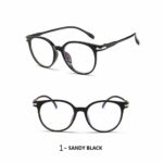 Kacamata Anti Radiasi Dengan Lensa Transparan Wanita dan Pria - sand black