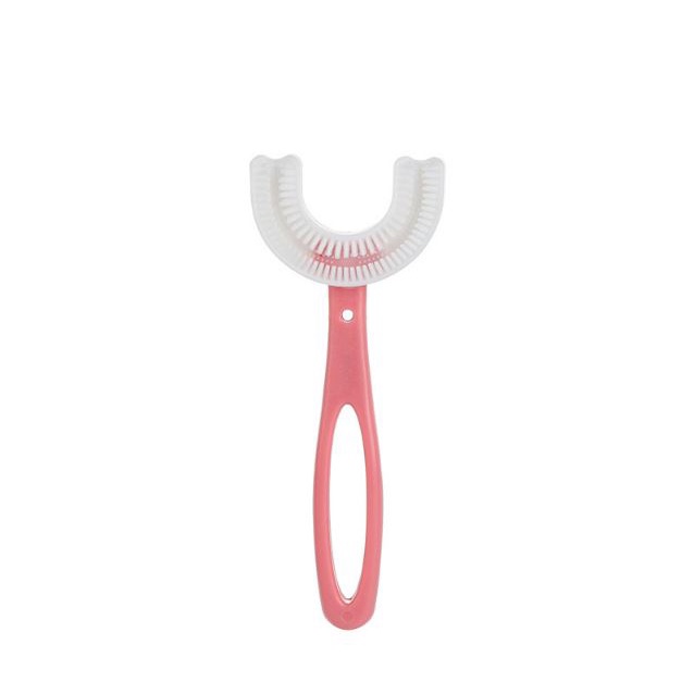 rug-1665395601211-0-1673001453 Sikat Gigi Toothbrush U Shape Anak dan Bayi Silikon BPA Free - pink balita box - Image 1