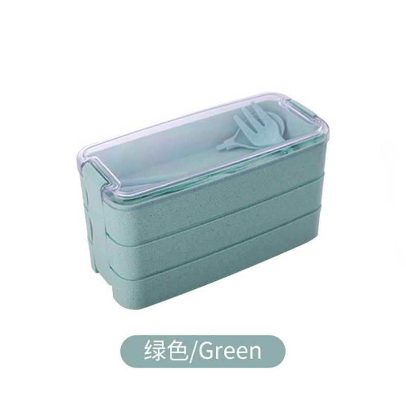 rug-1665473364004-0-1673001455 Set Kotak Makan Tingkat 3 Susun Lunch Box Mika Set - hijau - Image 1