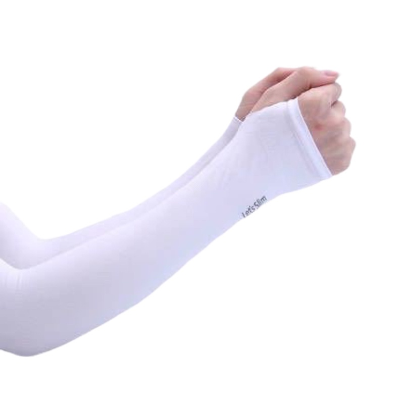 rug-1665486414136-0-1673001457 Manset Lengan Panjang Wanita Polos Pelindung Sinar UV - putih - Image 1