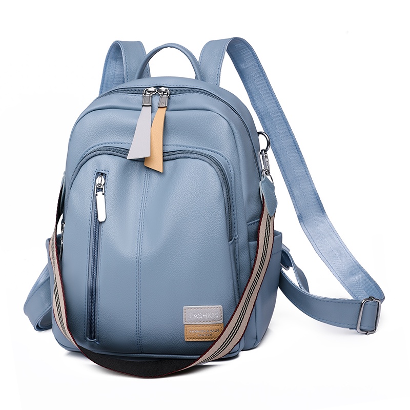 rug-1665824889153-0-1673001461 Tas Wanita Ransel Kulit Korea Kekinian Import Tali Slempang 2in1 - blue - Image 1