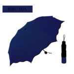 Payung Lipat Magic 3d Motif anti Hujan Sinar Matahari Uv - Biru Tua