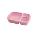 Kotak Tempat Makanan Bekal Plastik Lunch Box Bento Korea Microwavable - Pink
