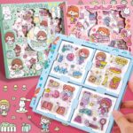 Stiker Lucu Botol Minum Kekinian 2d Plastik Sticker Motif Unik - Ungu