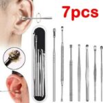 Pembersih Telinga Korek Kuping Besi Stainless Steel - Set 7
