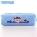 Tempat Kotak Pensil Kain Korea Dengan Motif Kartun - Xiaoneng Blue