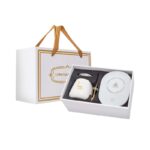 Set Gelas Keramik Cangkir Mug Listrik Portable - Putih