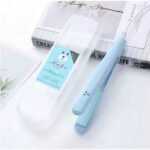 Catokan Rambut Hair Strightener Iron Portable Mini - Biru