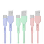 Kabel Data Charger Macaron Micro USB dan Type C Fast Charging - type c