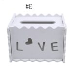 Kotak Tempat Tissue Box Vintage Dengan Bahan WPC - Love