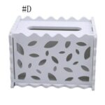 Kotak Tempat Tissue Box Vintage Dengan Bahan WPC - Daun