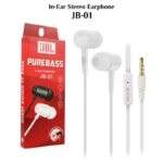 Earphone Headset D21 Extrabass Witch Mic Handsfree - JB-01 PUTIH