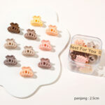 Jepitan Rambut Doff Mini Premium Dengan Box Mika 10 Pcs - MODEL 15