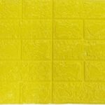 Stiker Wallpaper Dinding Foam 3D Mini - Kuning 70x39