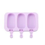 Cetakan Ice Cream Silicon Dengan Motif Oval - Oval