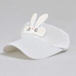 Topi Golf Senam Pantai Anak Fashion Sport Model Rabbit - Putih