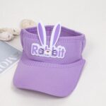 Topi Golf Senam Pantai Anak Fashion Sport Dengan Model Rabbit - Ungu