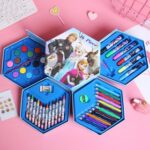 Crayon Set Menggambar Melukis Karakter 4 in 1 Isi 46pcs -
