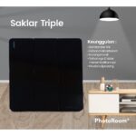 Saklar Listrik ES Series Morgen Stop Kontak MG ES91100 SNI - Saklar Triple Abu