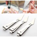 Pinset Alat Pencabut Bulu Ayam 2in1 Stainless Steel