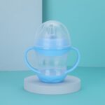 Gelas Botol Latihan Minum Bayi dan Balita BPA Free - Blue