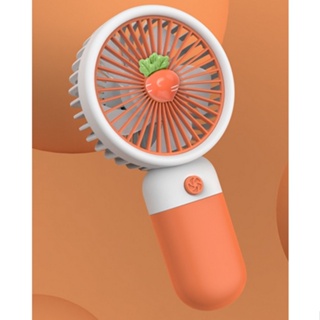 Kipas Angin Genggam Mini Portable Dengan Bentuk Buah - Orange
