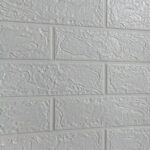 Stiker Wallpaper Dinding Foam 3D Mini - Putih 70x39