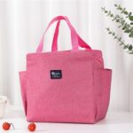 Tas Bekal Makanan Jumbo Aluminium Foil Lunch Box Cooler Bag - pink