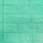 Stiker Wallpaper Dinding Foam 3D Mini - Hijau Muda 70x39