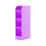 Rak Meja Mini 4 Sekat Box Storage Organizer Kotak Penyimpanan - Ungu