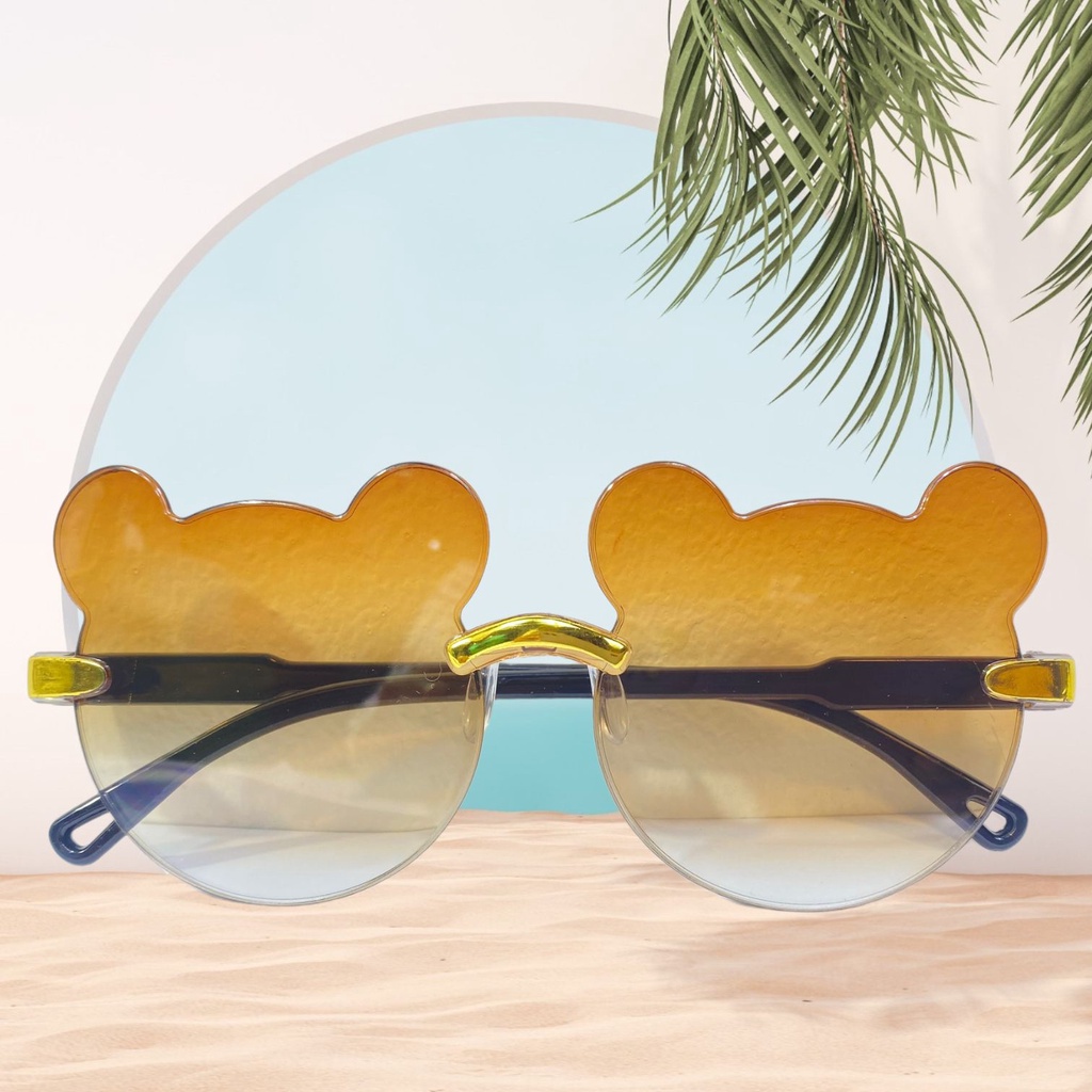 20240517071323703f96e6e51e97df5a7d256d8c4ee137 Kacamata Anak dengan Motif Beruang - Coklat - Image 1