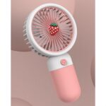 Kipas Angin Genggam Mini Portable Bentuk Buah - Pink