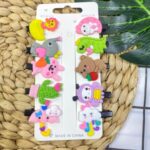 Jepit Rambut Anak Perempuan 10 In 1 ACR - Bear Kaktus