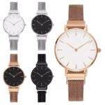 Jam Tangan Wanita Rantai Magnet WBS Premium - Rose Black