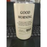 Mug Botol Minum Tumbler Cofee Cup Stainless Steel - Cream