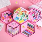 Set Crayon Menggambar dengan Karakter 4 in 1 Isi 46pcs - Princess