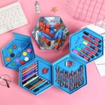 Set Crayon Menggambar dengan Karakter 4 in 1 Isi 46pcs - Spiderman