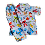 Piyama Poli Mikro Untuk Anak 1-5 Tahun - Tobot Abu XL