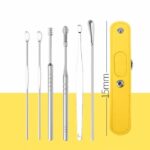 Alat Pembersih Telingan Ear Wax Picker 6 Pcs - kuning