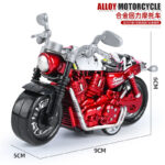 Mainan Motor Anak Laki-Laki Model Harley Metallic