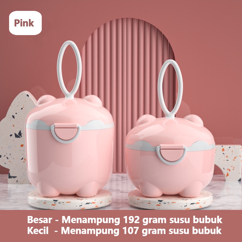 2HlcjWhpLwAEDCVjWC6up70Z2oEK1brc5wwV6BED Kotak Penyimpanan Susu Bayi Bubuk - Pink 192 G - Image 1