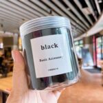 Set Ikat Rambut Korea Bahan Karet Elastis - Hitam