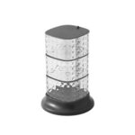 Rak Tempat Bumbu Dapur 4 dan 3 Susun Putar Kristal - 3 Tingkat Hitam