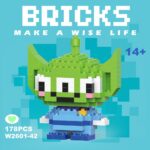 Mainan Nano Block Susun Edukasi DIY 3D Puzzle - Monster 3 Eyes