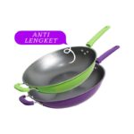 Wajan Gagang Kuping Jumbo 34cm Anti Lengket Enamel Tanpa Minyak