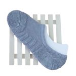 Kaos Kaki Pendek Tebal Invisible Serat Bambu Nyaman dan Anti Slip - Abu Muda