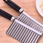 Pisau Gerigi Stainless Steel Iris Kentang Timun Acar Buah Sayur Kripik